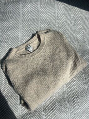 J. Crew Cream Crewneck Sweater